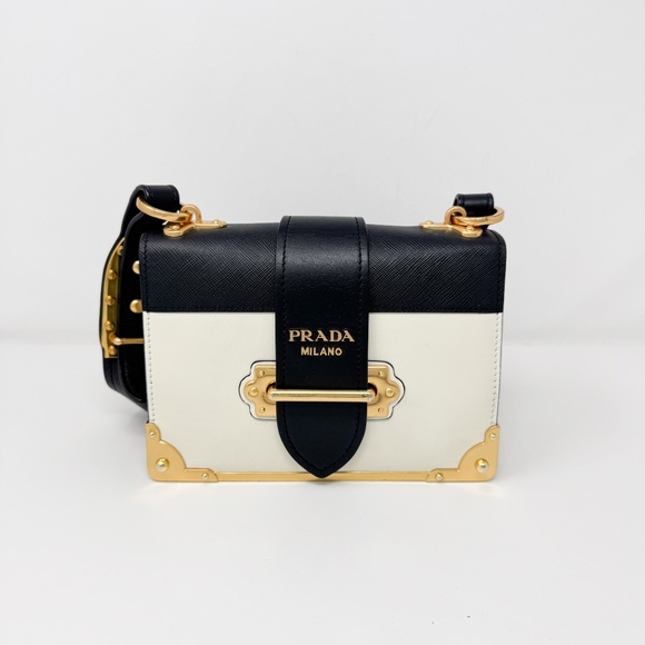 Prada Cahier leather shoulder bag - Picture 1 of 9